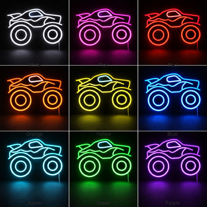 Monster Truck LED Neon Sign Wall Neon Signs - Color Grid