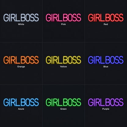 GIRLBOSS Neon Sign - Color Grid