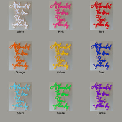 At The End Of The Storm There's a Golden Sky LED Neon Sign - Color Grid