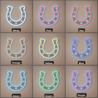 Saloon Horseshoe Vintage LED Neon Sign Home Neon Signs - Shineneon