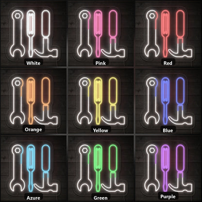 Spanner Hammer Screwdriver Vintage LED Neon Sign Home Neon Signs - Shineneon