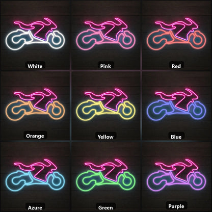 Sport Motorcycle Rectangle Vintage LED Neon Sign Home Neon Signs - Shineneon