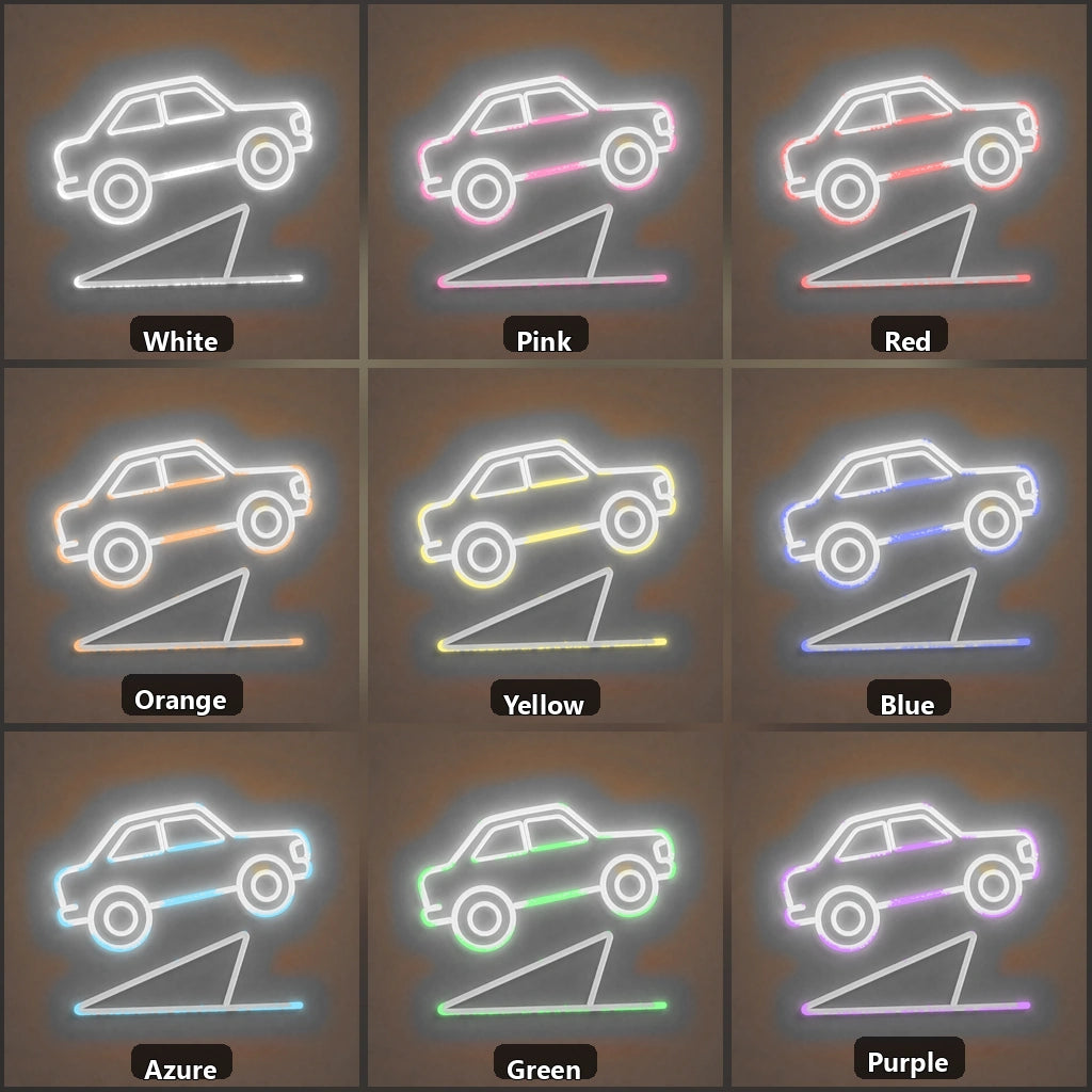 Rally Car Garage Vintage LED Neon Sign Home Neon Signs - Shineneon