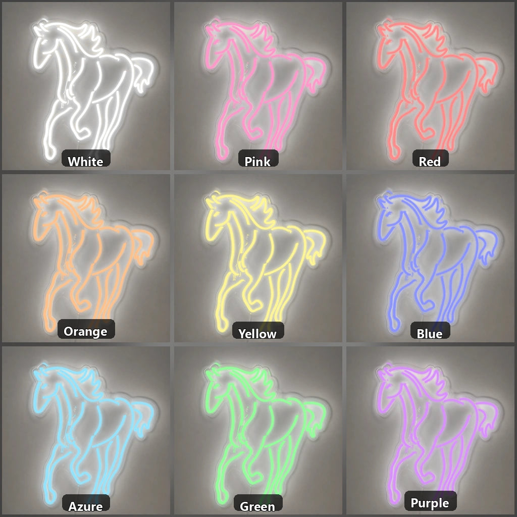 Rearing Horse Vintage LED Neon Sign Wall Neon Signs - Shineneon