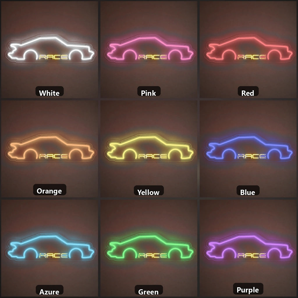Race Sports Car Vintage LED Neon Sign Wall Neon Signs - Shineneon