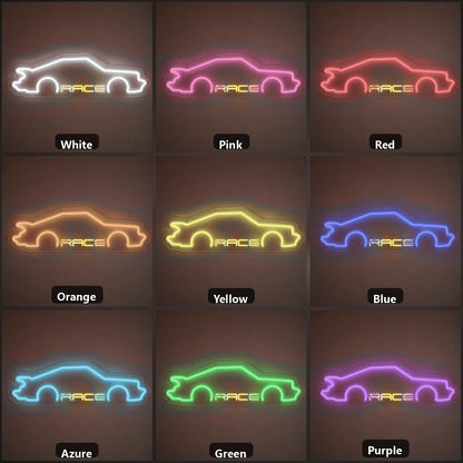 Race Sports Car Vintage LED Neon Sign Wall Neon Signs - Shineneon