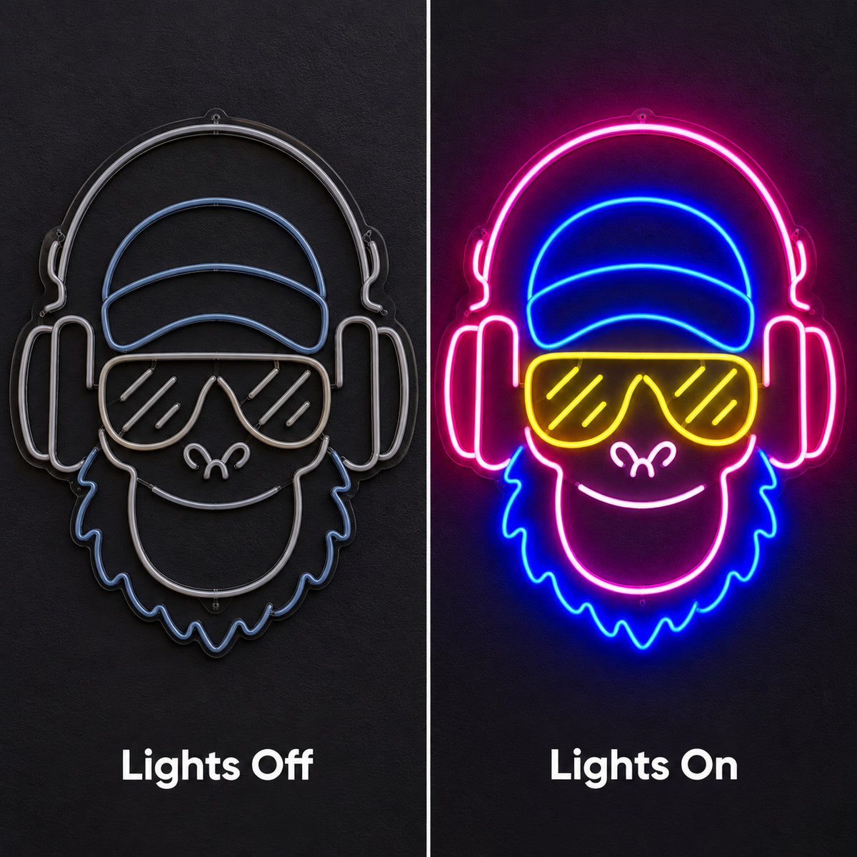 Music Monkey LED Neon Sign Wall Neon Signs - Shineneon