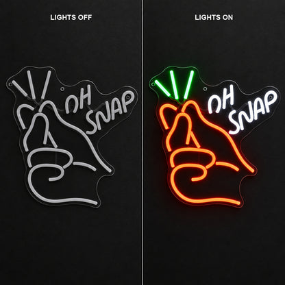 Ohsnapfingerneonsignr239 LED Neon Sign - Shineneon