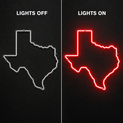 Texas State Map LED Neon Sign - Shineneon
