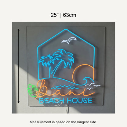 Beach House LED Neon Sign Dimmable Wall Light - Shineneon