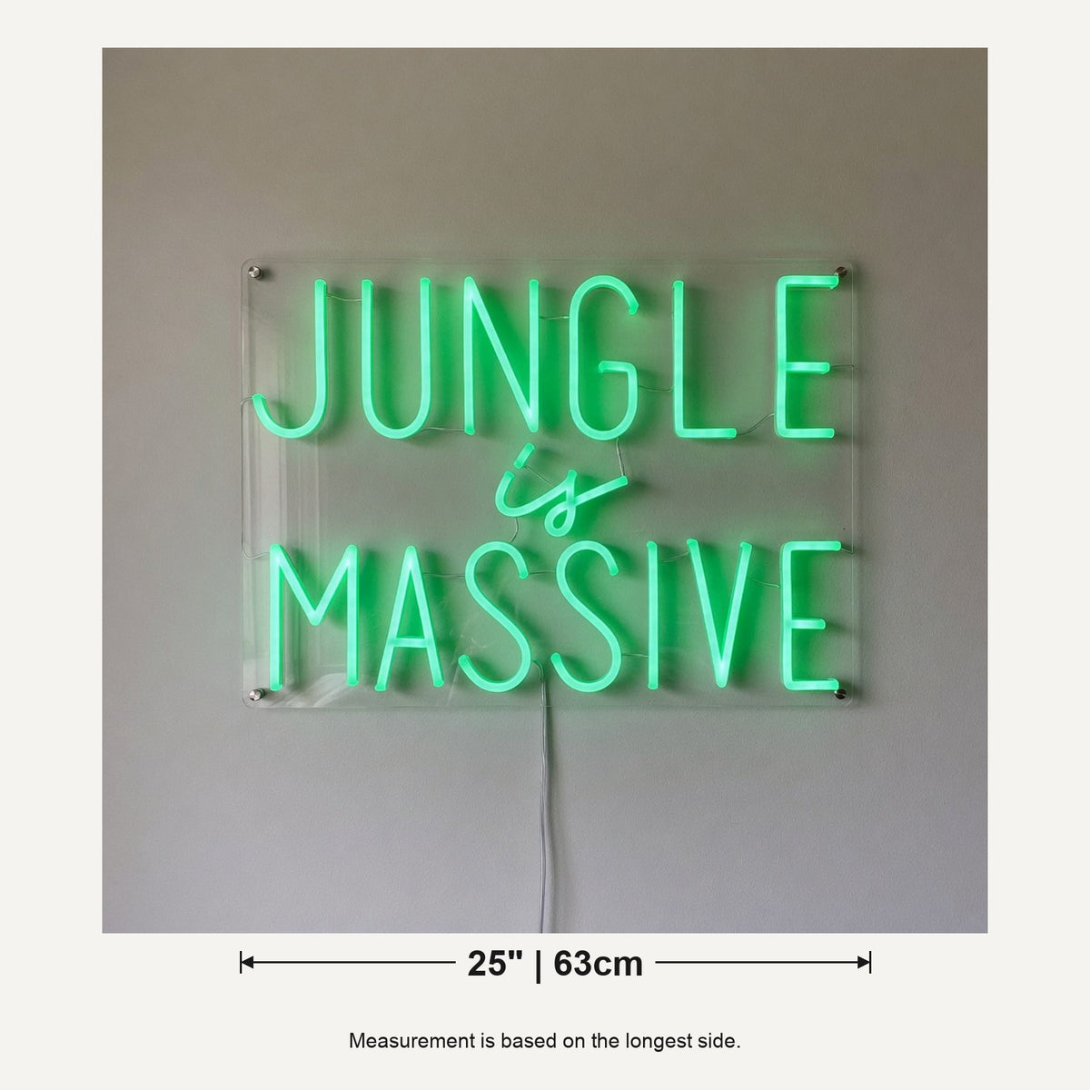 Jungle Is Massive LED Neon Sign Dimmable Wall Light - Shineneon