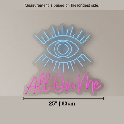 Eyes All on Me LED Neon Sign for Salon - Shineneon
