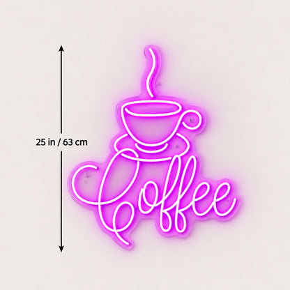 Coffee Bar LED Neon Sign Cup Corner Badge Wall Neon Signs - Shineneon