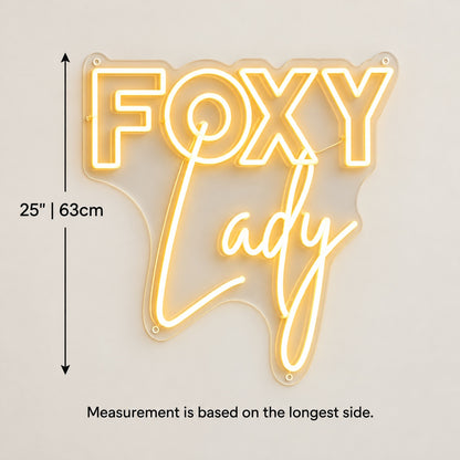 Foxy Lady LED Neon Sign Dimmable Wall Light - Shineneon