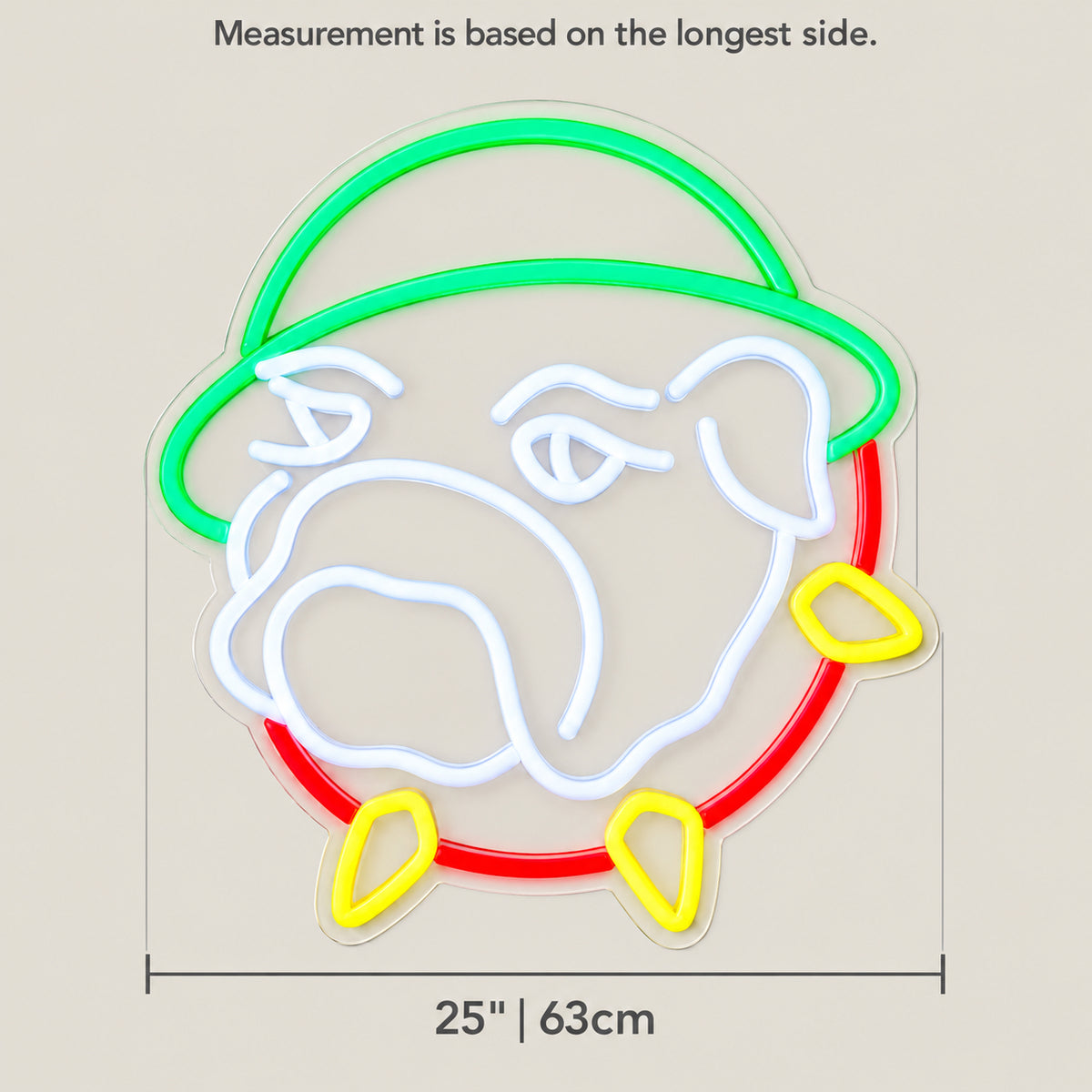 Bulldog LED Neon Sign Dimmable Wall Light - Shineneon
