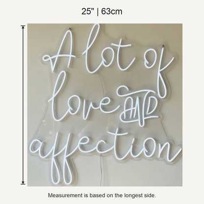 A Lot of Love and Affection LED Neon Sign Dimmable Wall Light - Shineneon