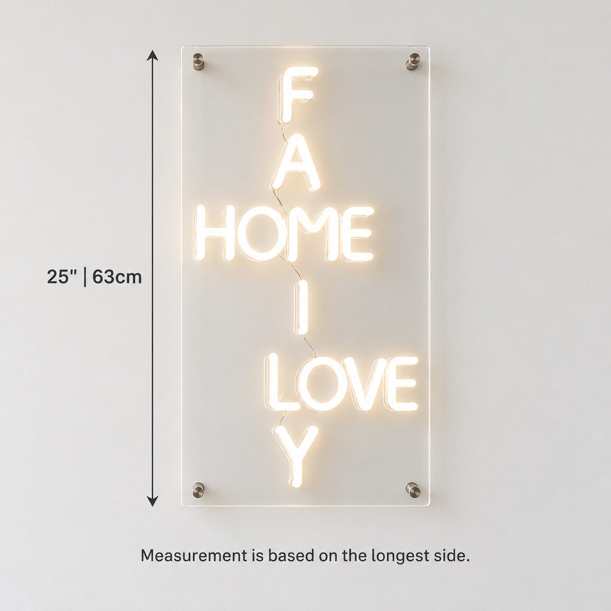 Family Home Love LED Neon Sign Dimmable Wall Light - Shineneon
