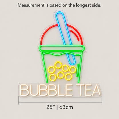 Bubble Tea Drink LED Neon Sign Dimmable Wall Light - Shineneon