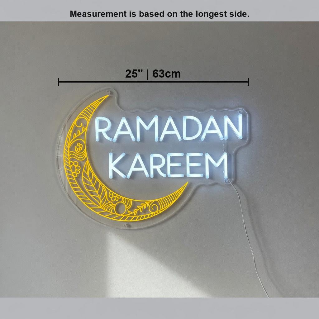 Ramadan Kareem LED Neon Sign Classic Caps Design - Shineneon