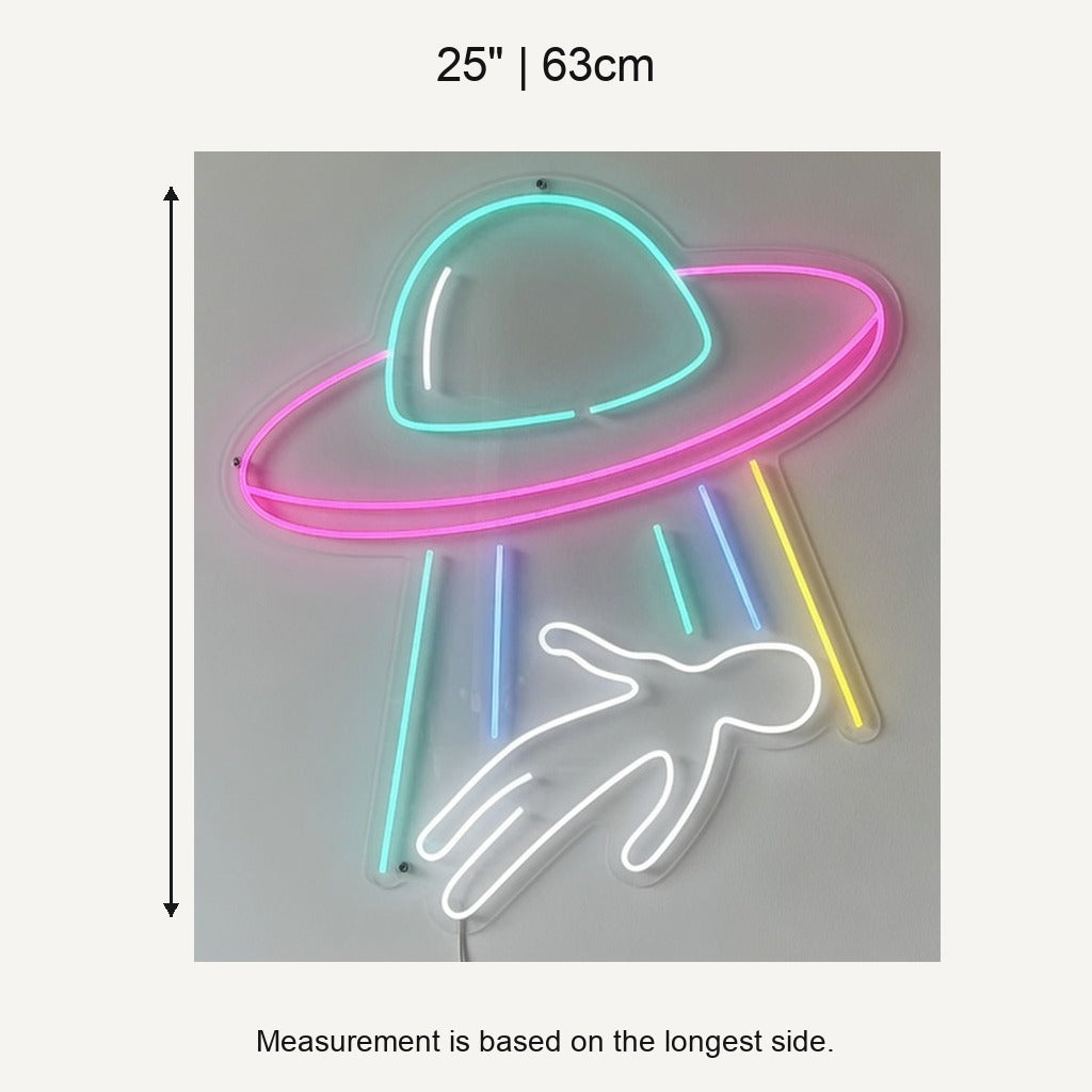 Alien Abduction LED Neon Sign for Man Cave Dimmable Wall Decor - Shineneon