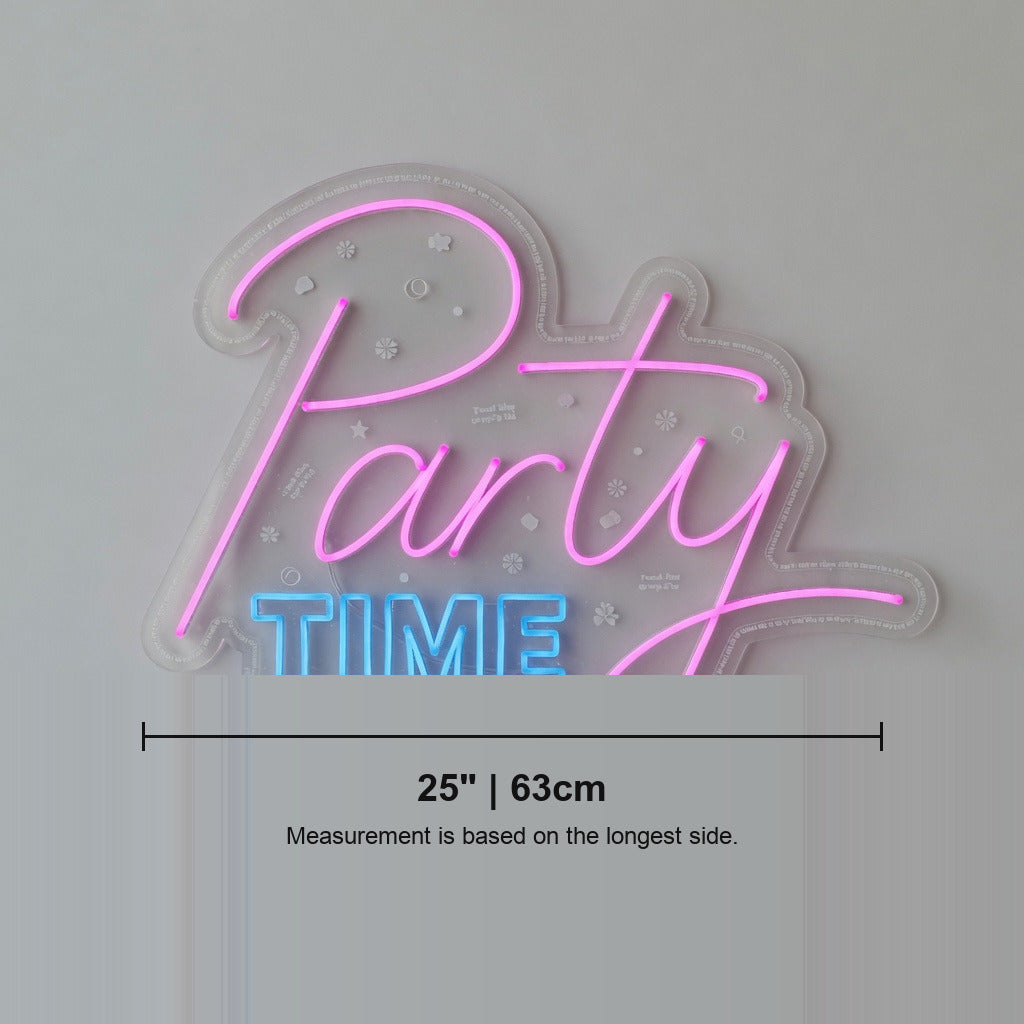 Party Time Lettering LED Neon Sign - Shineneon
