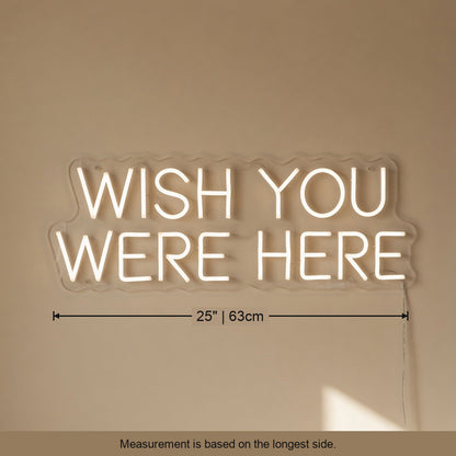 Wish You Were Here LED Neon Sign Grid Wall Caps - Shineneon