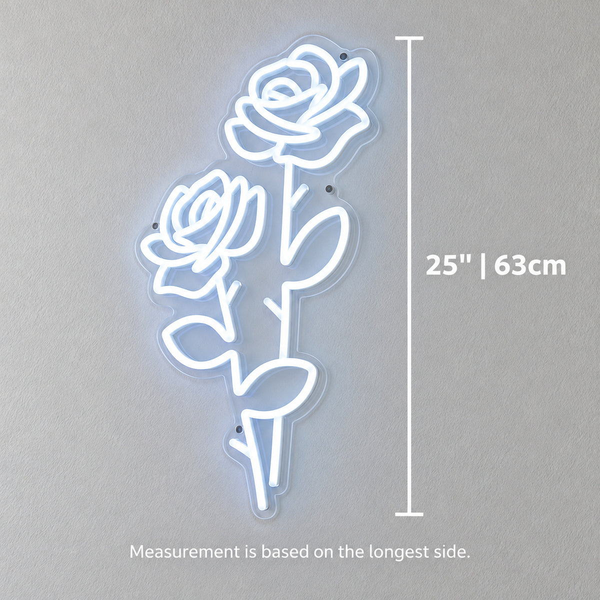 Two Roses LED Neon Sign Dimmable Wall Light - Shineneon