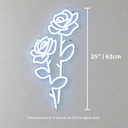 Two Roses LED Neon Sign Dimmable Wall Light - Shineneon