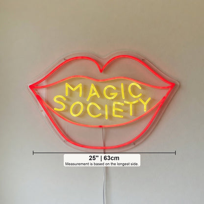 Magic Society Lips LED Neon Sign - Shineneon