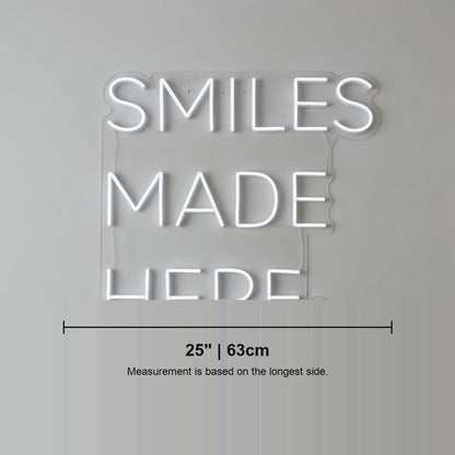 Smiles Made Here LED Neon Sign - Shineneon
