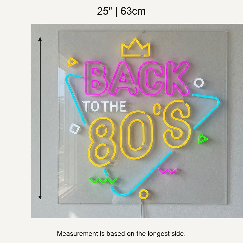 Back to the 80s LED Neon Sign Dimmable Wall Light - Shineneon