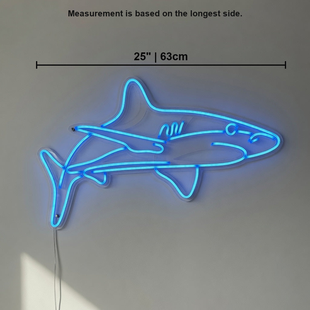 Shark LED Neon Sign Full Body Outline - Shineneon