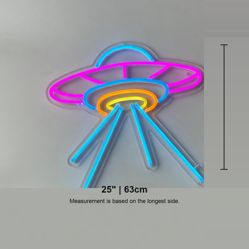 UFO LED Neon Sign Beam Down Design - Shineneon