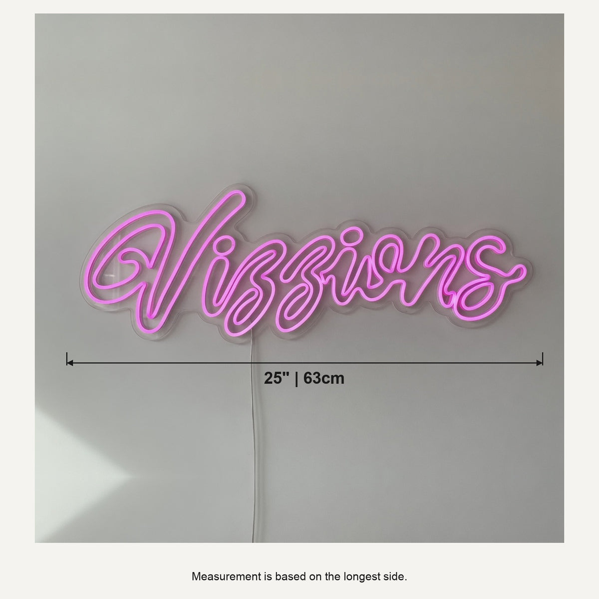 Vizzions LED Neon Sign Dimmable Wall Light - Shineneon