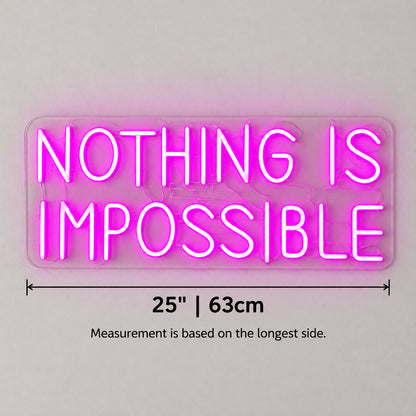 Nothing is Impossible LED Neon Sign Dimmable Wall Light - Shineneon
