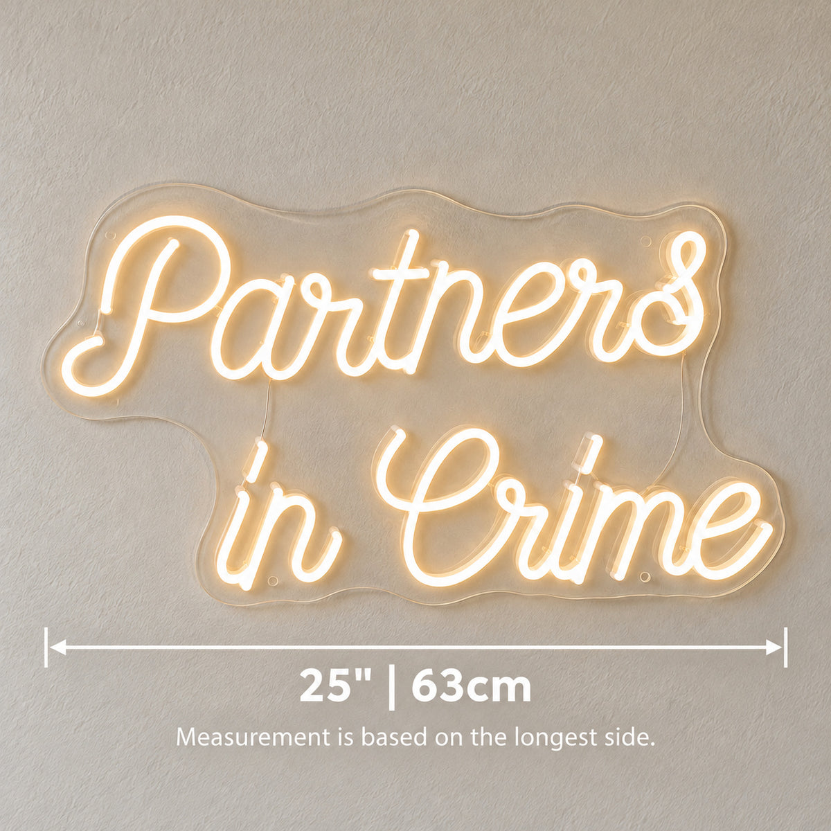 Partners in Crime LED Neon Sign for Man Cave Dimmable Wall Decor Home Neon Signs - Shineneon