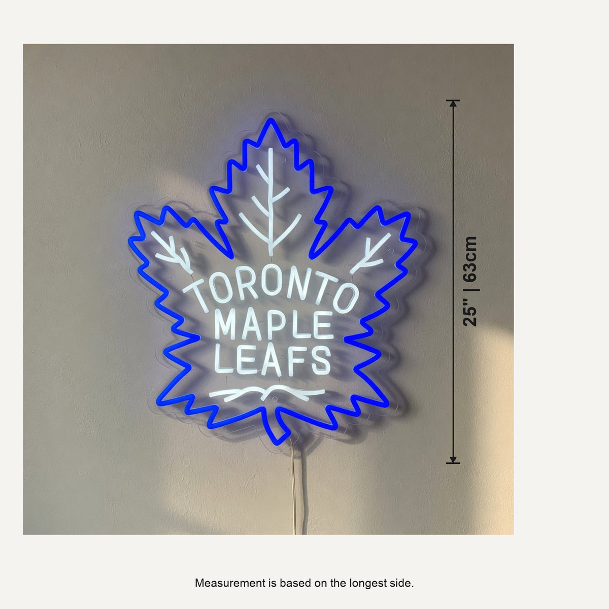 Toronto Maple Leafs LED Neon Sign for Man Cave Dimmable Wall Decor - Shineneon