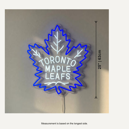 Toronto Maple Leafs LED Neon Sign for Man Cave Dimmable Wall Decor - Shineneon
