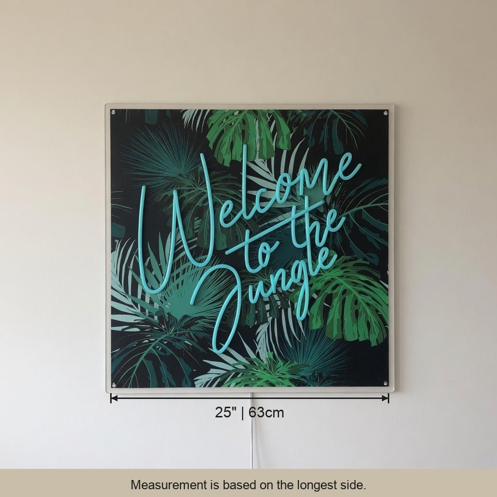 Welcome to the Jungle LED Neon Sign Printed Board - Shineneon