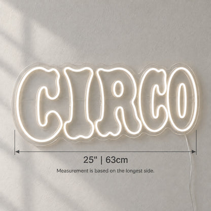 Circo Portuguese Circus LED Neon Sign, Dimmable Wall Light - Shineneon