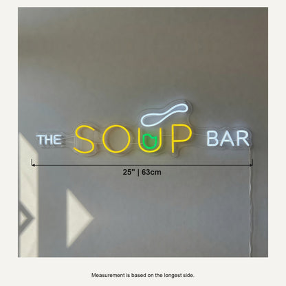 The Soup Bar LED Neon Sign Dimmable Wall Light - Shineneon