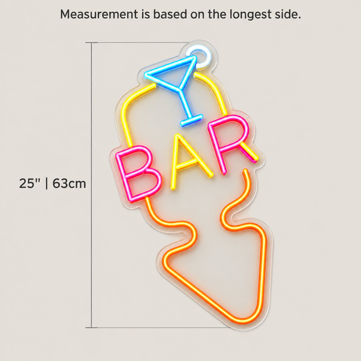 Cocktail Bar Arrow LED Neon Sign Dimmable Wall Light - Shineneon