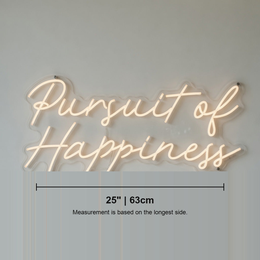 Pursuit of Happiness LED Neon Sign for Wedding - Shineneon