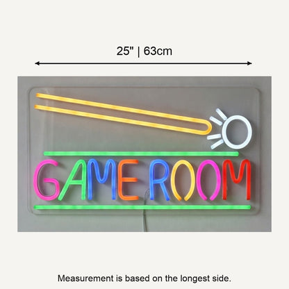 Billiard Game Room LED Neon Sign for Game Room Dimmable Wall Decor - Shineneon