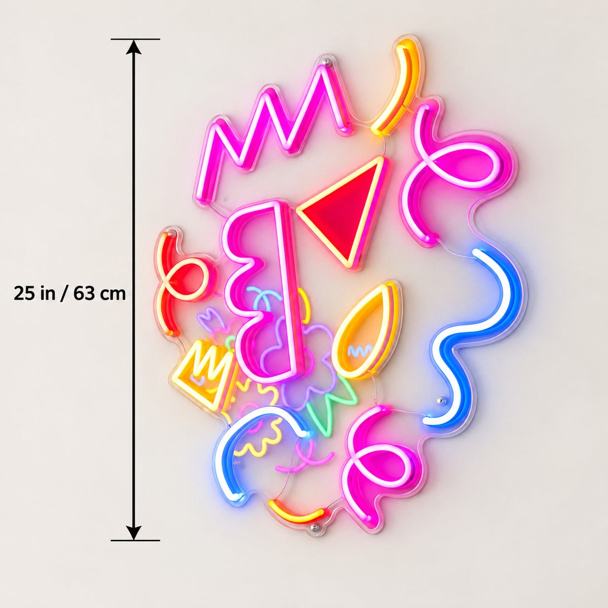 Colorful Abstract LED Neon Sign Dimmable Wall Light Wall Neon Signs - Shineneon