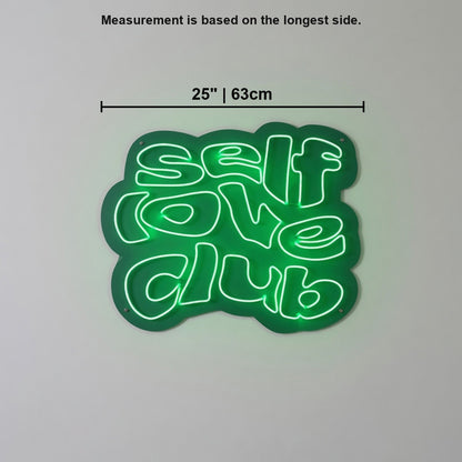Self Love Club LED Neon Sign Retro Groove Backdrop - Shineneon