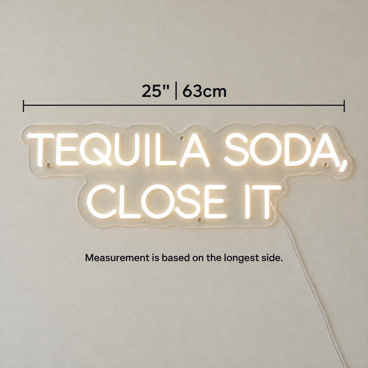 Tequila Soda Close It LED Neon Sign for Bar Light Up Business Decor - Shineneon