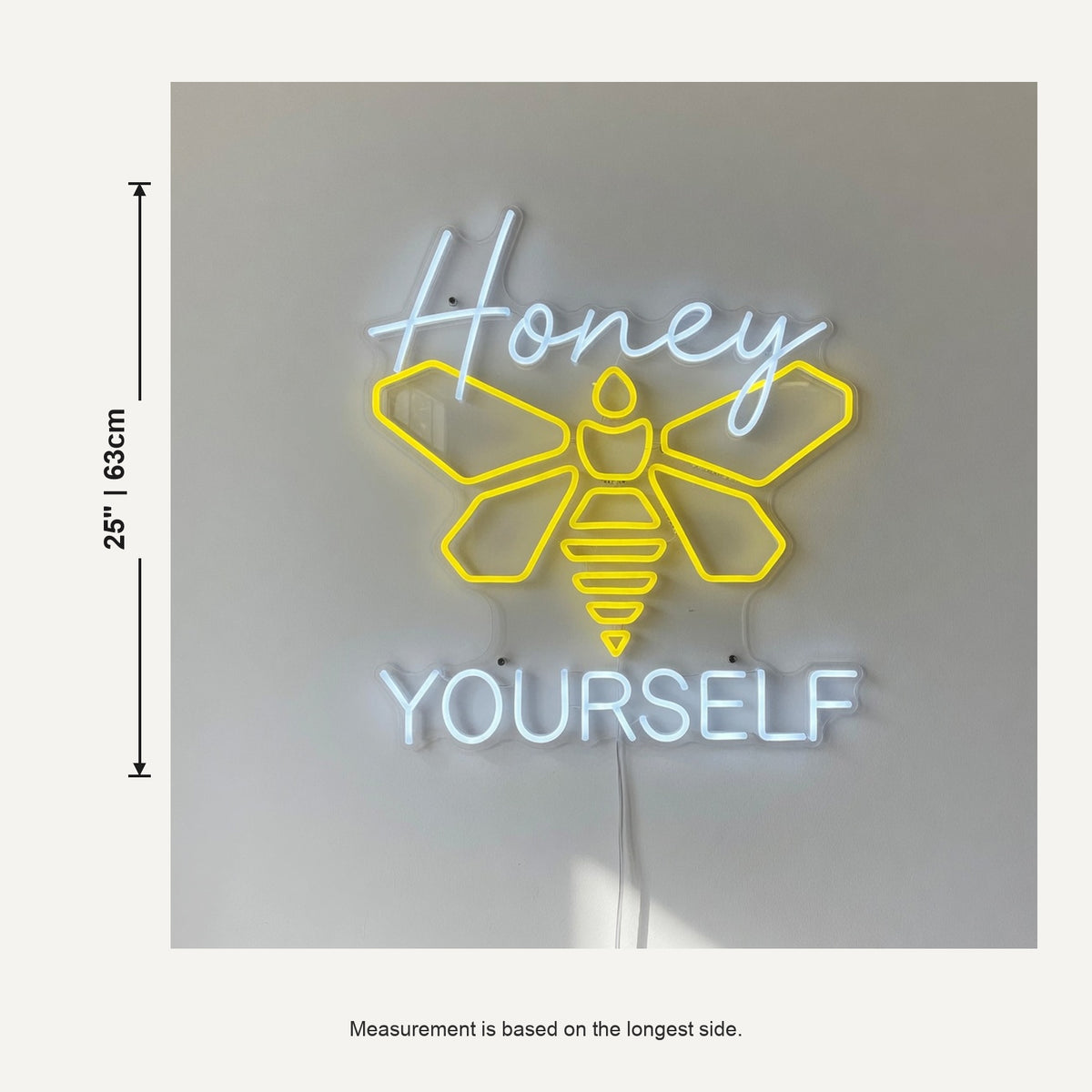 Honey Bee Yourself LED Neon Sign Dimmable Wall Light - Shineneon