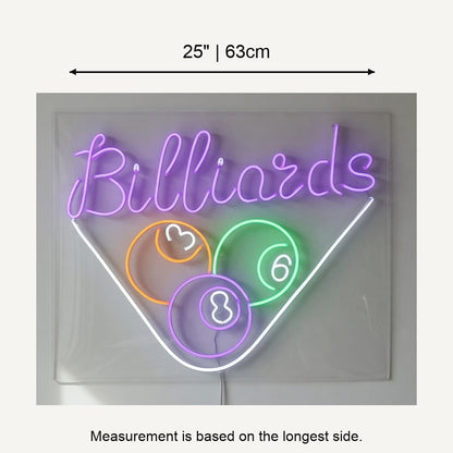 Billiards Pool LED Neon Sign for Bar Light Up Business Decor - Shineneon