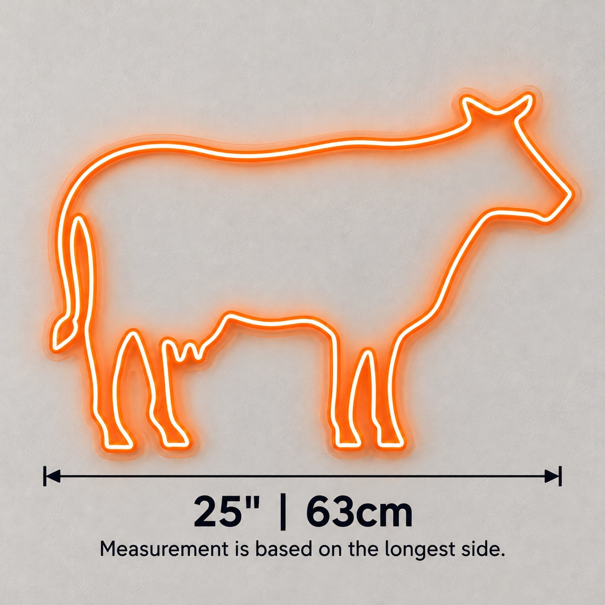 Cow LED Neon Sign Standing Cow Outline - Shineneon